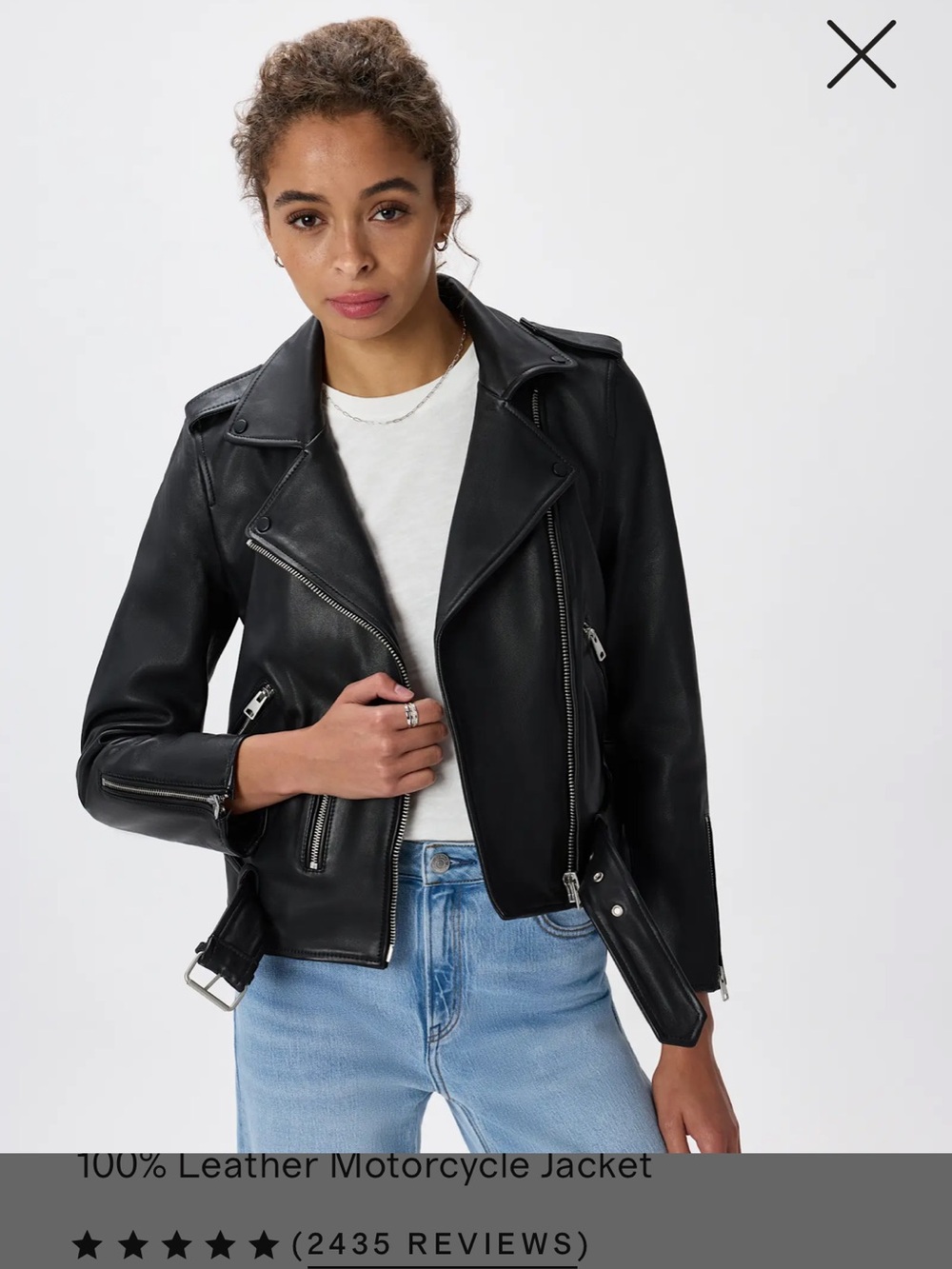 100% Leather Moto Jacket